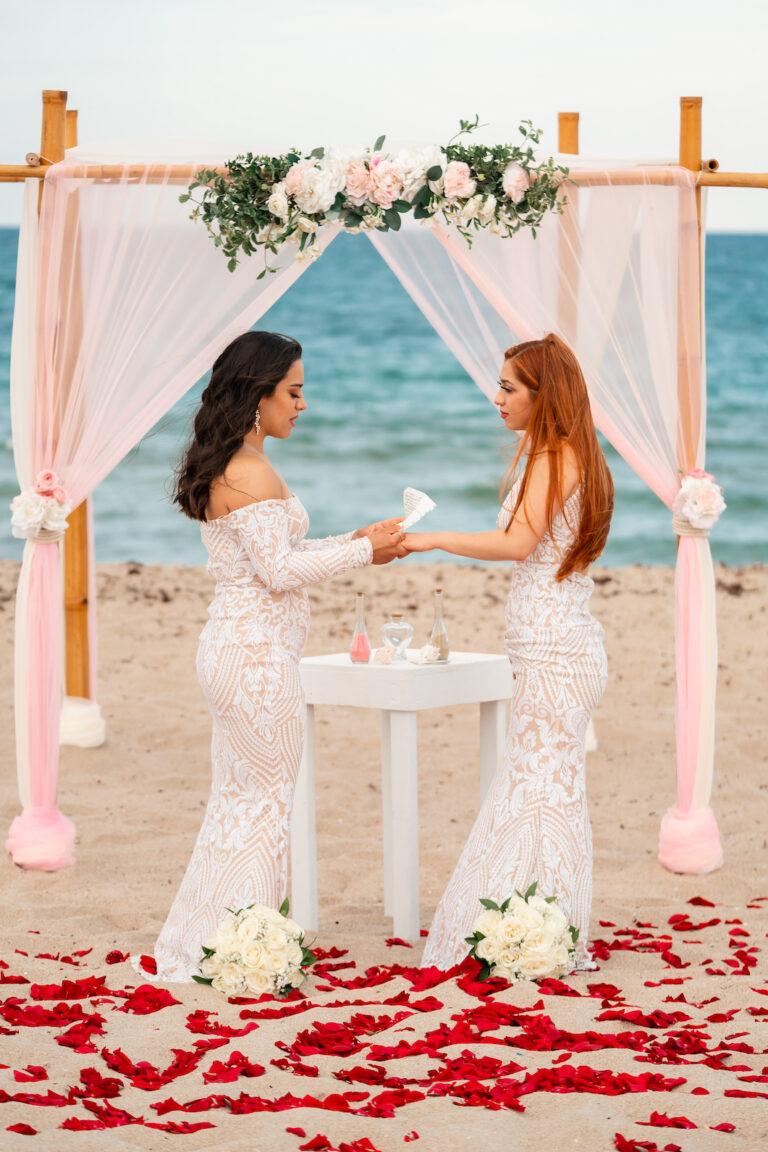 Beautiful Same Sex South Beach Weddings